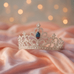 A delicate tiara placed on a soft fabric, symbolizing self-worth and personal empowerment.