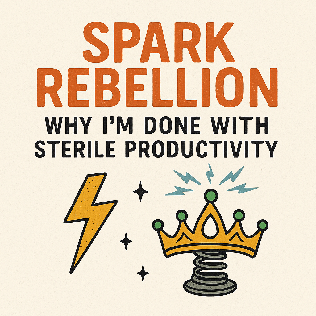 Spark Rebellion: Why I’m Done with Sterile Productivity