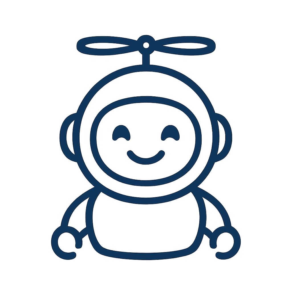 icon of a happy drone