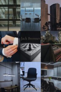 Mood Board for Tidewoven character, Jack Brenner. Glass, cold interiors, restraint.